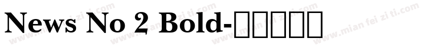 News No 2 Bold字体转换